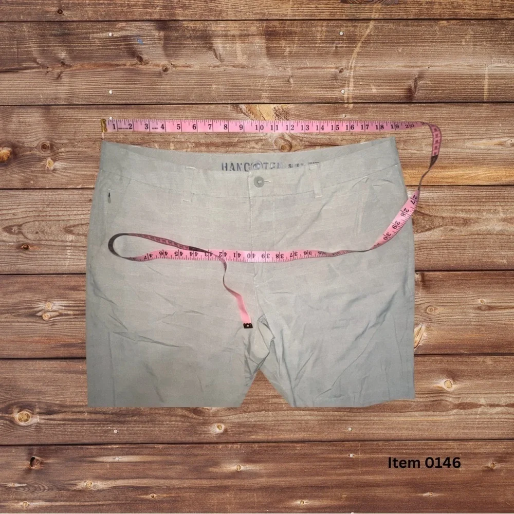 Hang Ten Khaki Polyester-Blend Shorts - Size 38